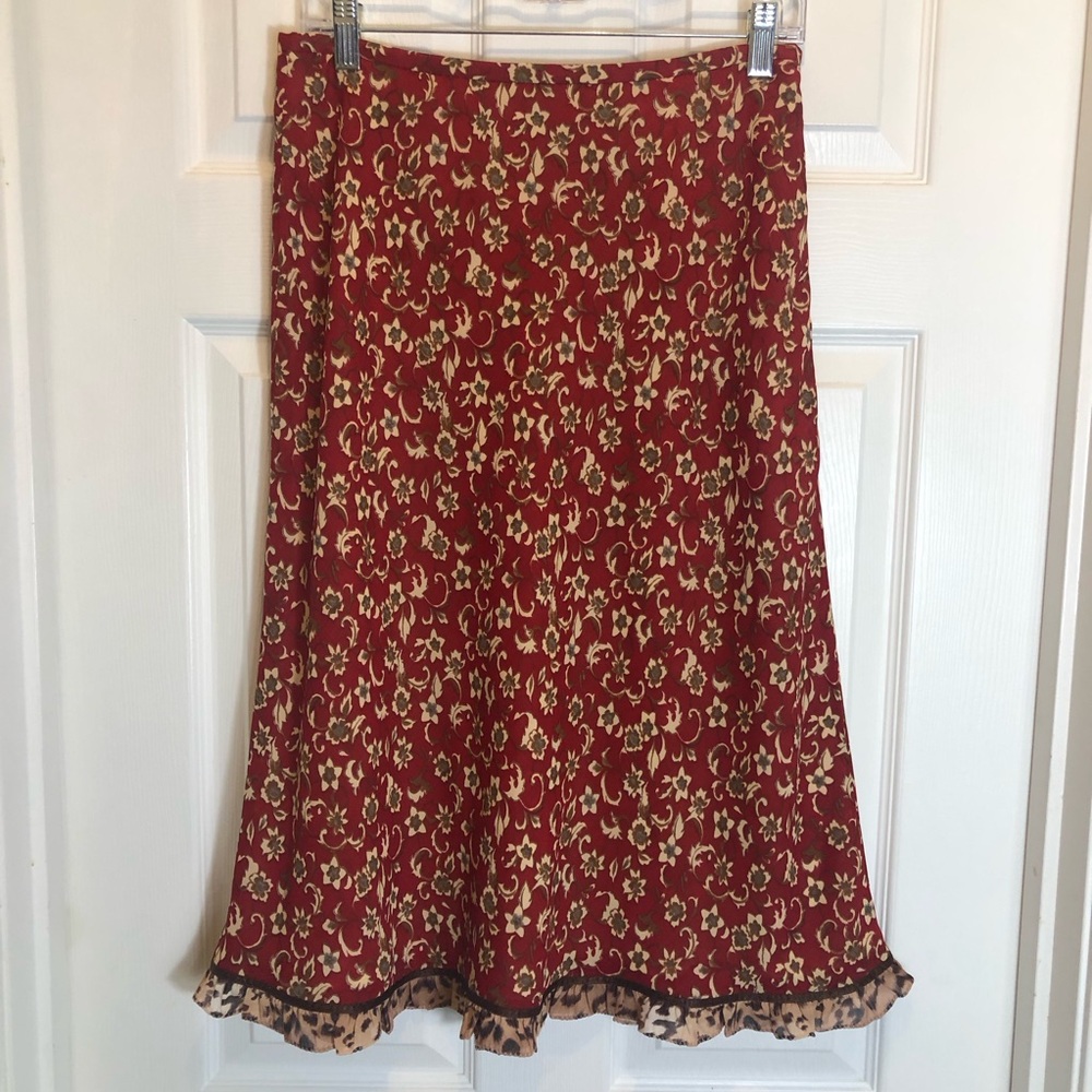 Telluride Clothing Co Skirt with Small Bottom Ruffle. Size 8